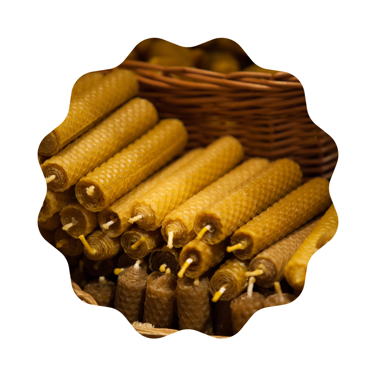 Bičių vaško žvakės